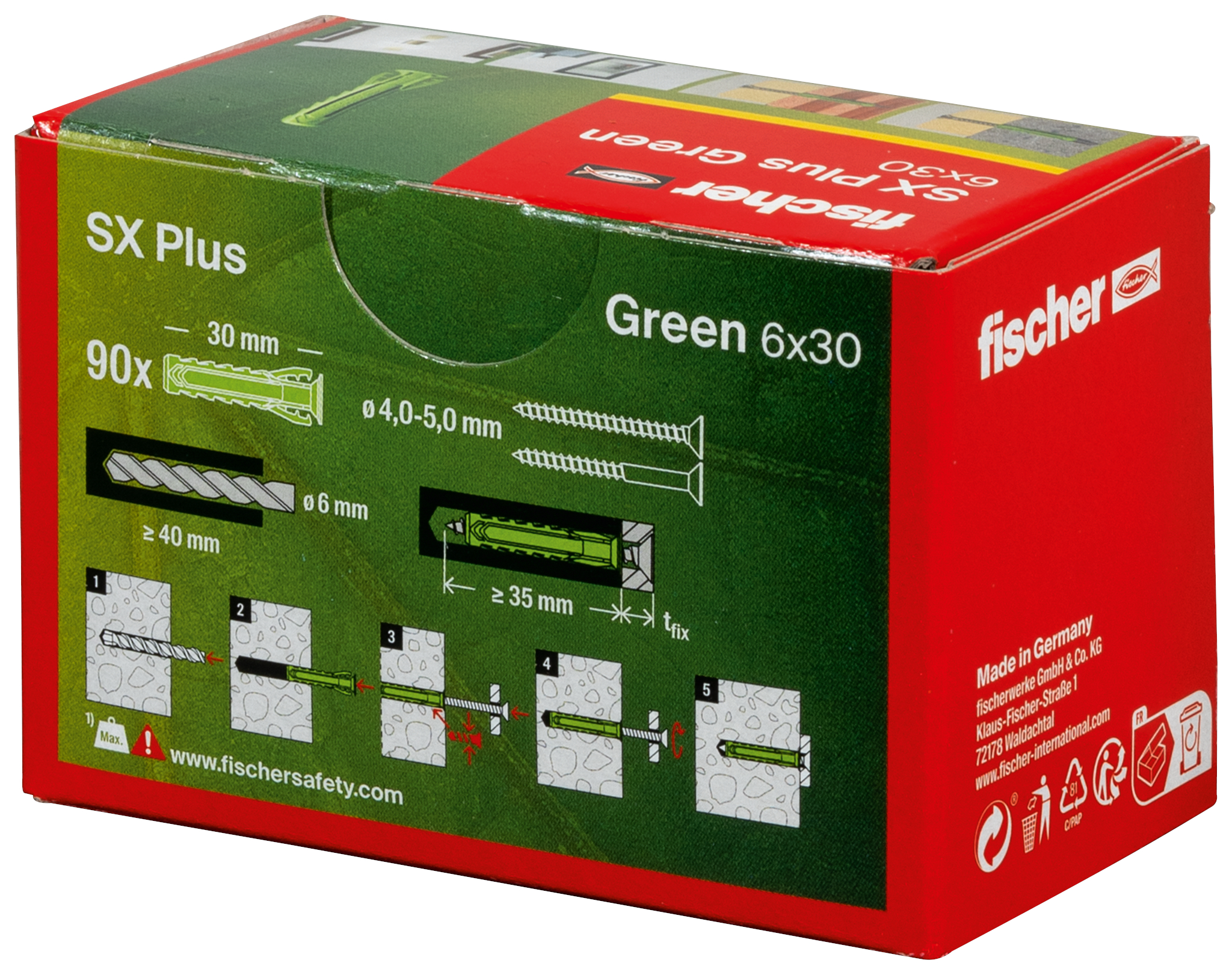 Dübel SX Plus Green 6x30 Produktbild img3 L