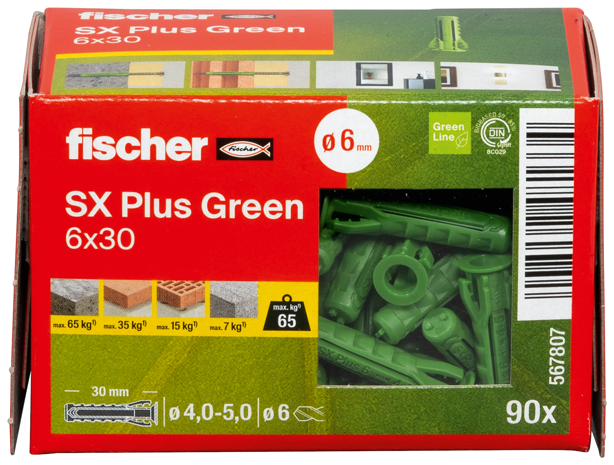 Dübel SX Plus Green 6x30 Produktbild img4 L