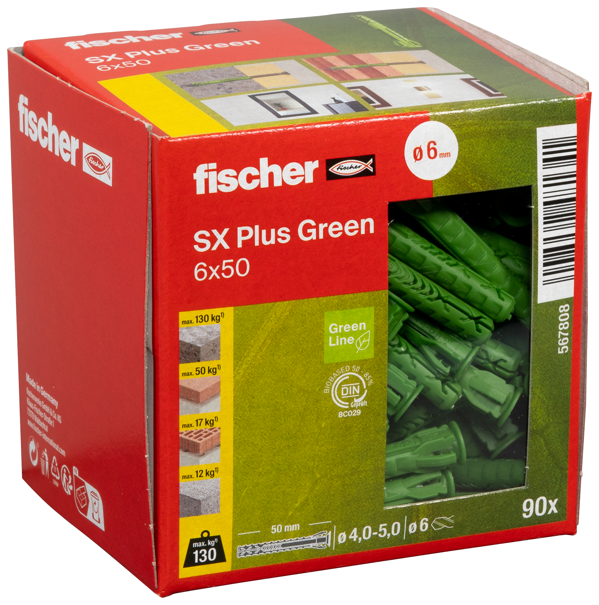 Dübel SX Plus Green 6x50 Produktbild img2 L