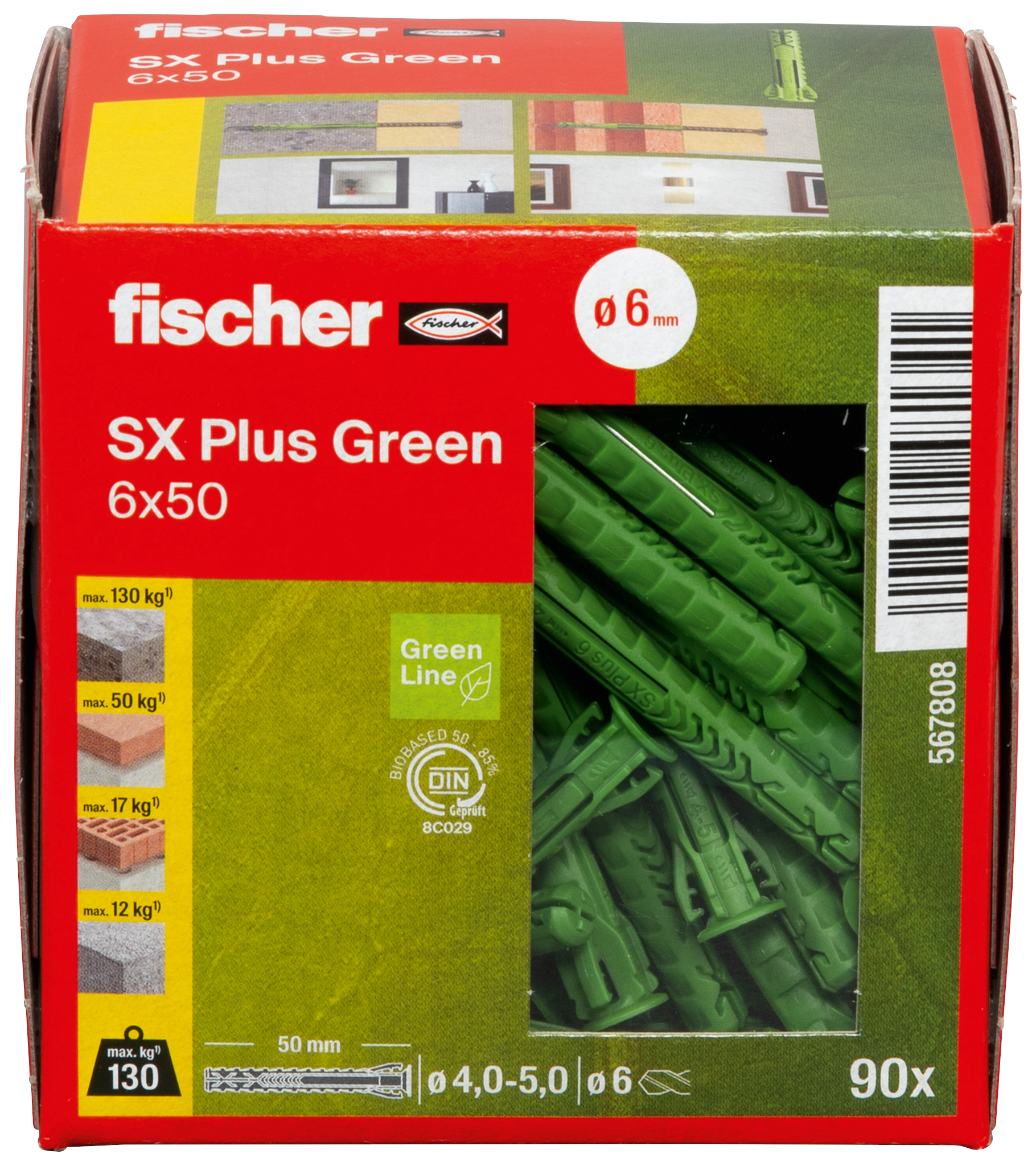 Dübel SX Plus Green 6x50 Produktbild img4 L