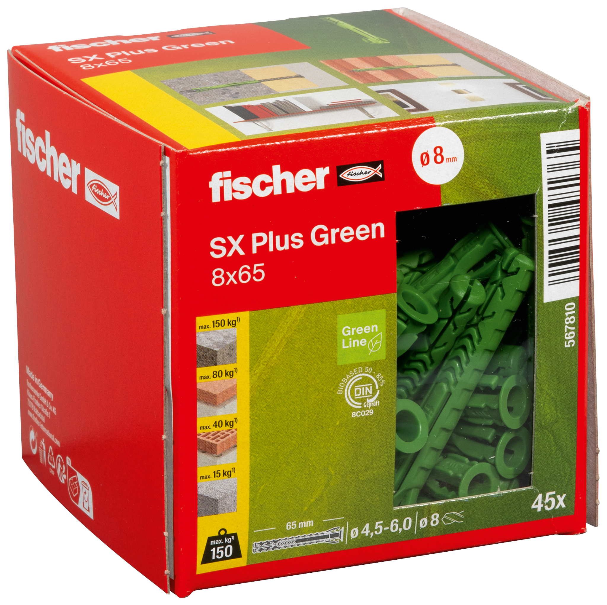 Dübel SX Plus Green 8x65 Produktbild img2 L