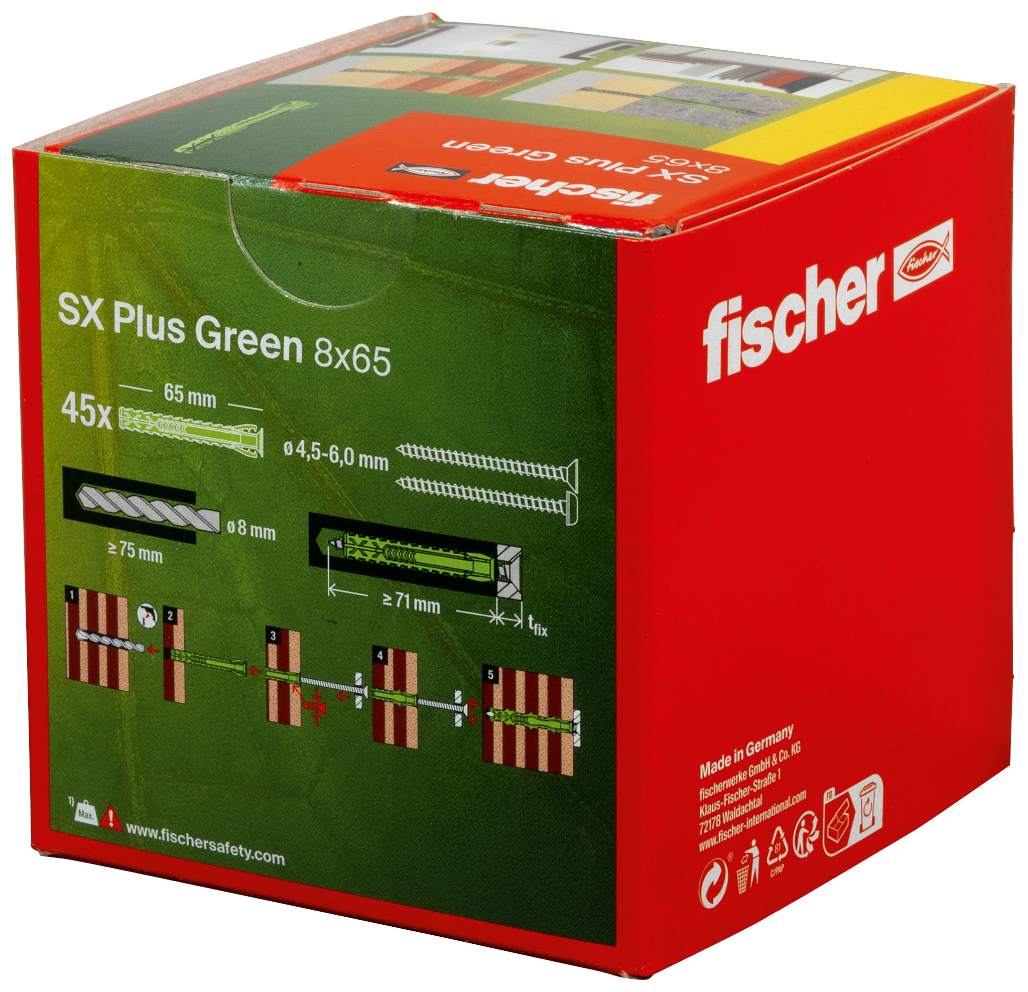 Dübel SX Plus Green 8x65 Produktbild img3 L