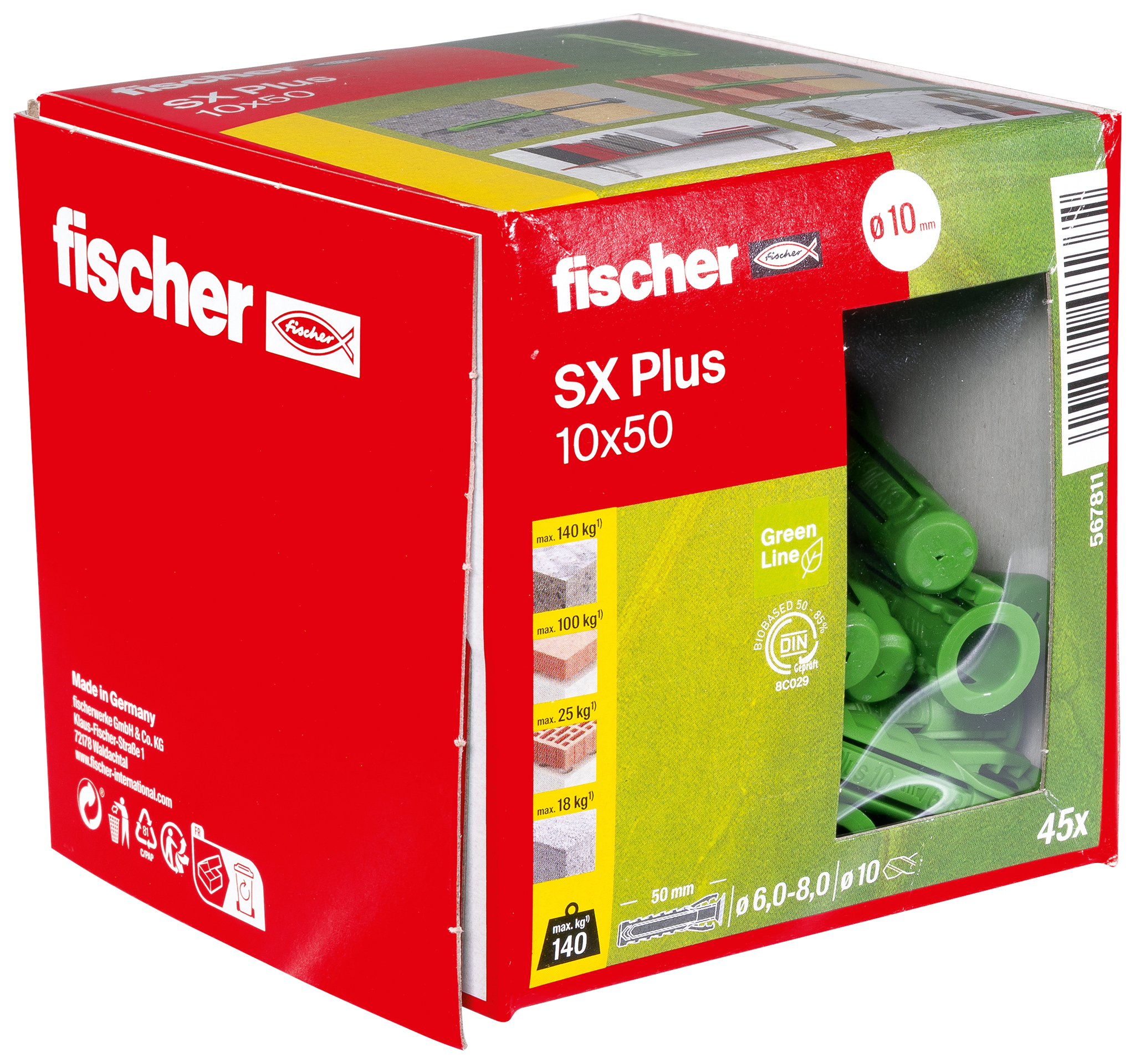 Dübel SX Plus Green 10x50 Produktbild img2 L