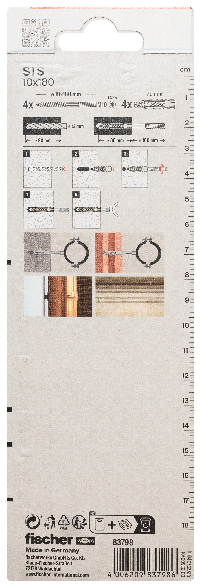 Stockschraube STS 10x180 + UX K (4) Produktbild img3 L