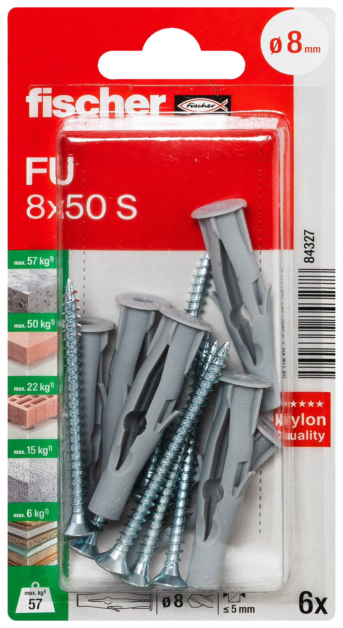 Universaldübel FU 8x50 S K (6) Produktbild img3 L