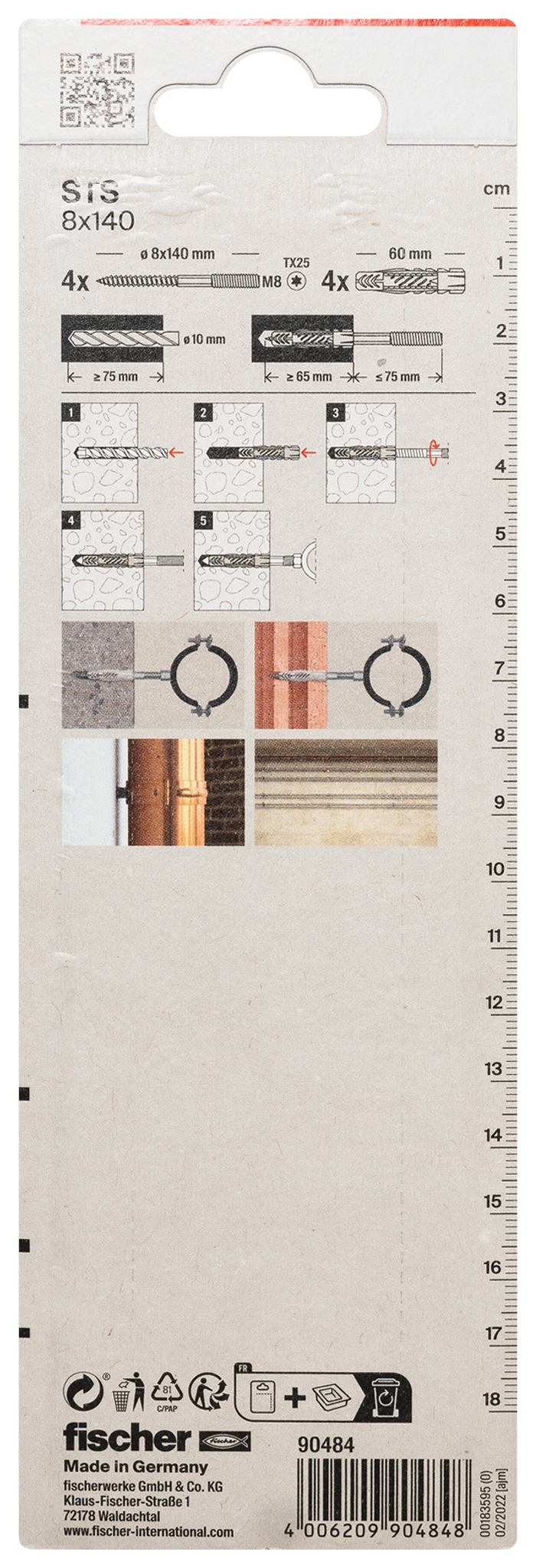 Stockschraube STS 8x140 + UX K (4) Produktbild img3 L
