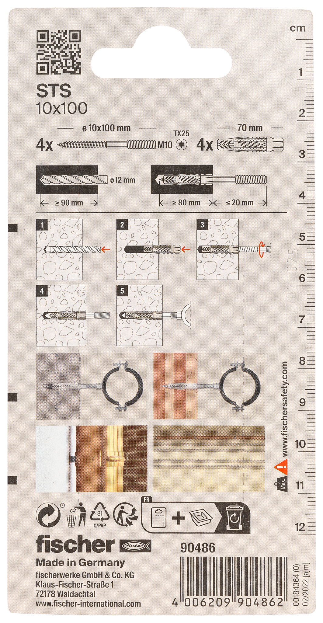 Stockschraube STS 10x100 + UX K (4) Produktbild img3 L