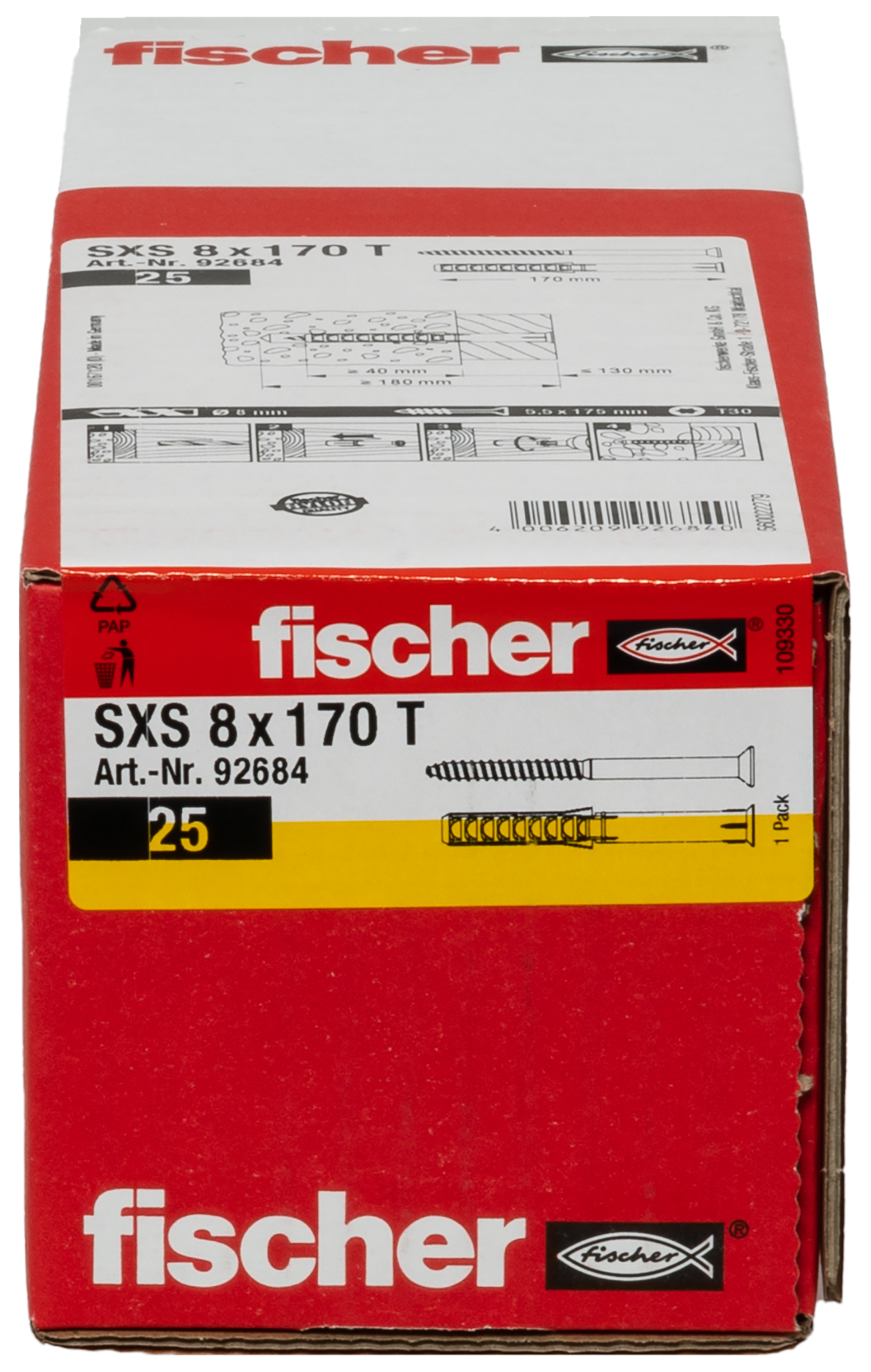 Langschaftdübel SXS 8x170 T Produktbild img3 L
