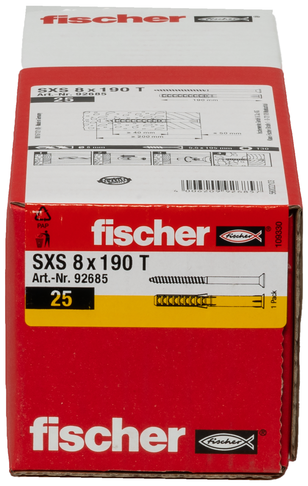 Langschaftdübel SXS 8x190 T Produktbild img3 L