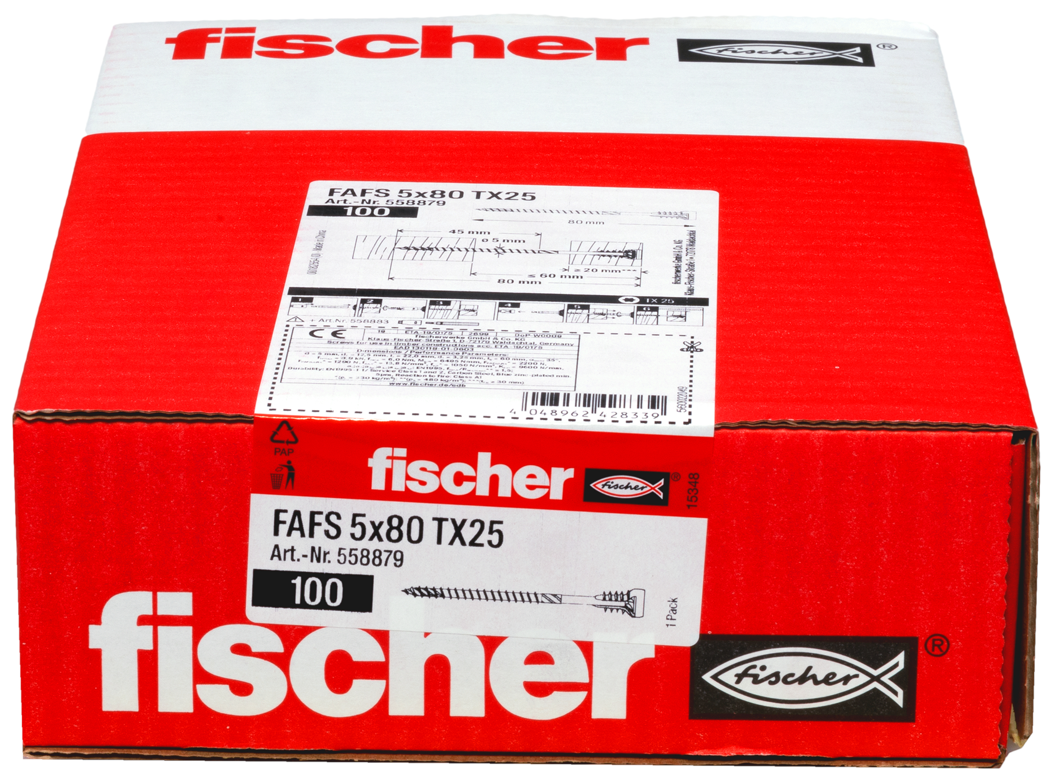 Justierschraube FAFS 5,0x80 TX25 100 Produktbild img3 L