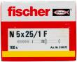 Nageldübel N 5x25/1 F (100) Produktbild img3 S