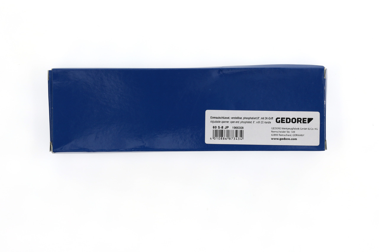 60 S 8 JP Einmaulschlüssel 8", verstellbar, phosphatiert mit Kunststoffgriff Produktbild img7 L