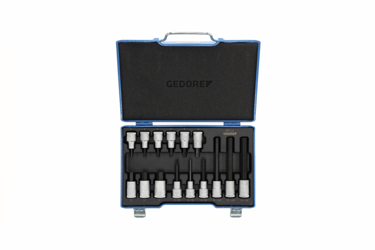 IN 19 LKM Schraubendreher-Satz 1/2" 15-teilig Innen-6-kant 5-17mm Produktbild img2 L