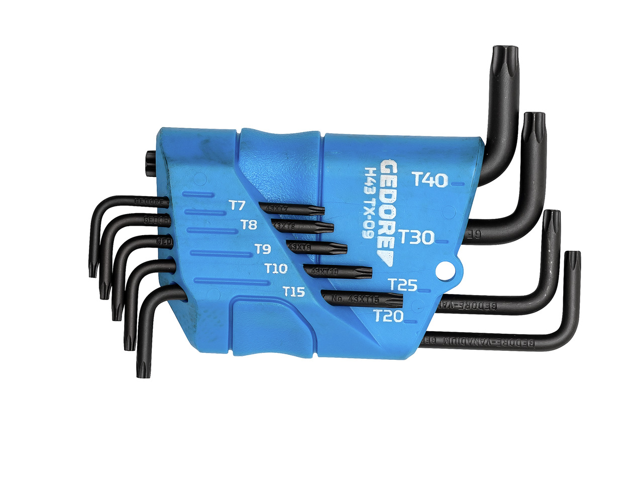 H 43 TX-09 Winkelschraubendreher-Satz im Halter 9-teilig TX T7-T40 Produktbild img1 L