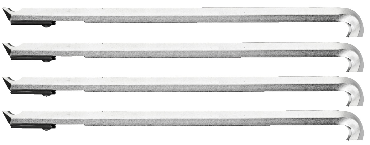 1.29/40 Abzughaken-Satz, 4-teilig, 226 mm, mit Abstandshaltern Produktbild img1 L