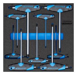 1500 CT2-DT 2142 Winkelschraubendreher-Satz in Check-Tool-Modul Produktbild
