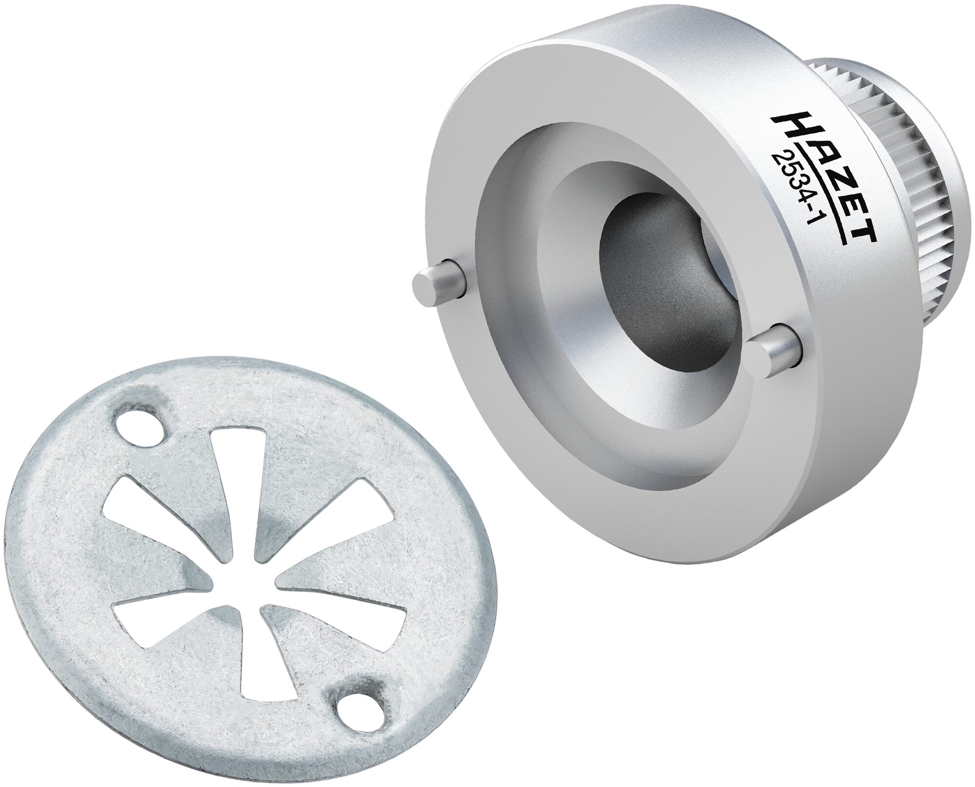 HAZET Klemmscheiben-Betätigungswerkzeug 2534-1 ∙ 1/4 Zoll (6,3 mm) Vierkant hohl ∙ Zapfenprofil massiv ∙ Länge: 22 mm Produktbild img2 L