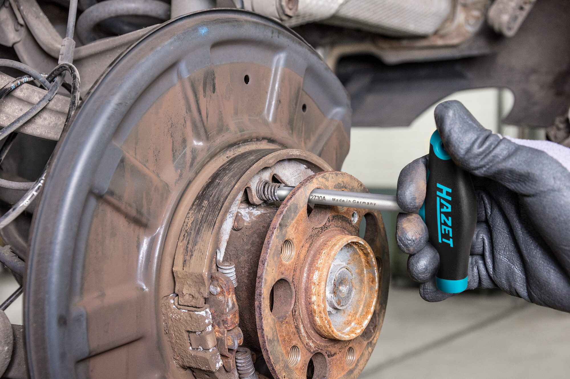 HAZET Handbremsbacken-Haltefeder-Werkzeug 2730A ∙ Länge: 142 mm Produktbild img3 L