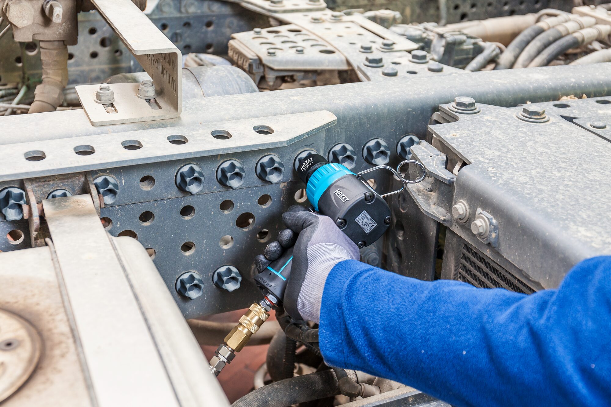 HAZET Schlag-, Maschinenschrauber Steckschlüsseleinsatz ∙ mit Sonderprofil 2784S-1 ∙ 1/2 Zoll (12,5 mm) Vierkant hohl ∙ Rillenprofil ∙ 39 mm Produktbild img3 L