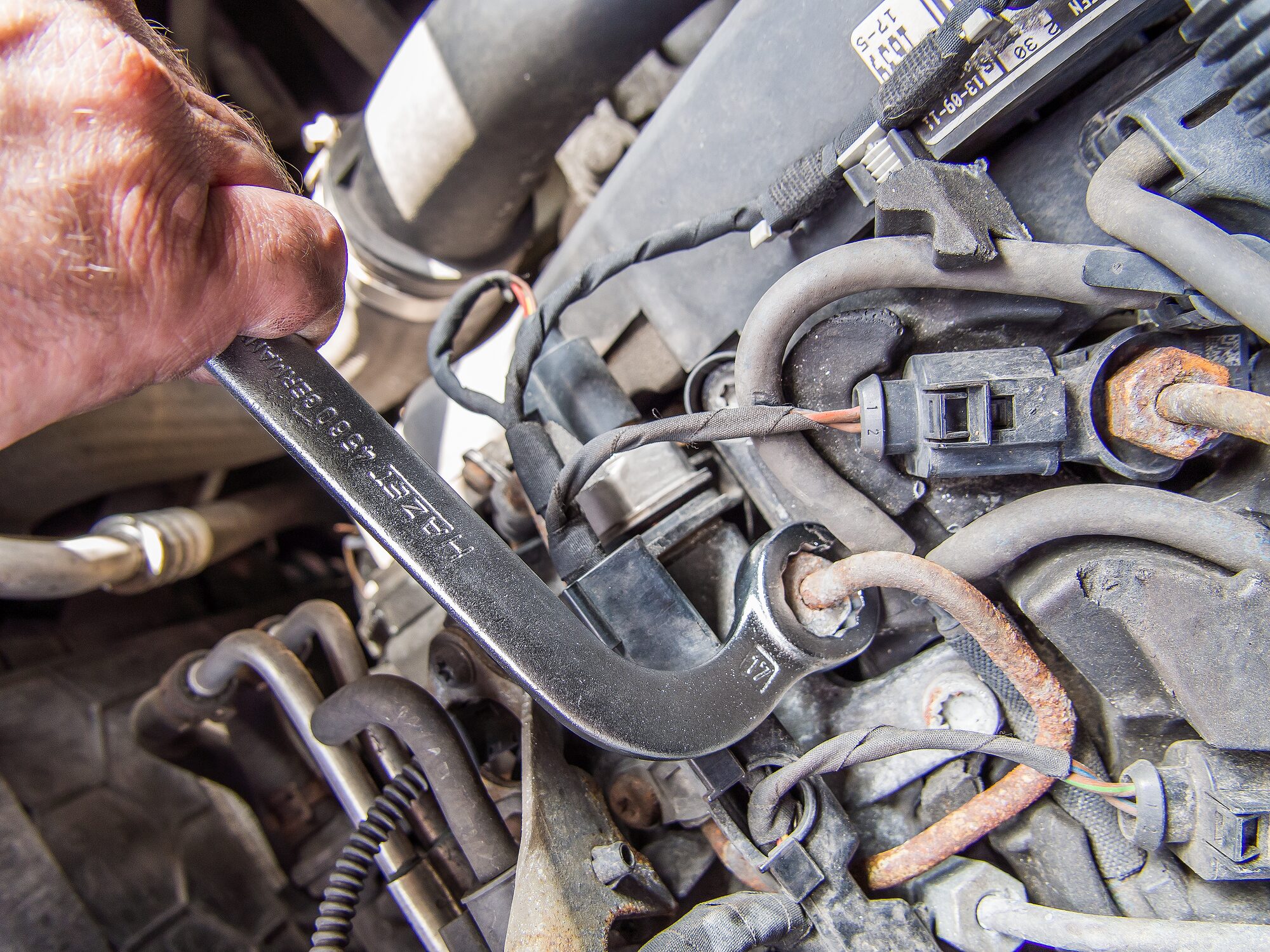 HAZET Einspritzleitungsschlüssel 4560 ∙ Außen Doppelsechskant Profil ∙ SW 17 x 17 mm Produktbild img5 L