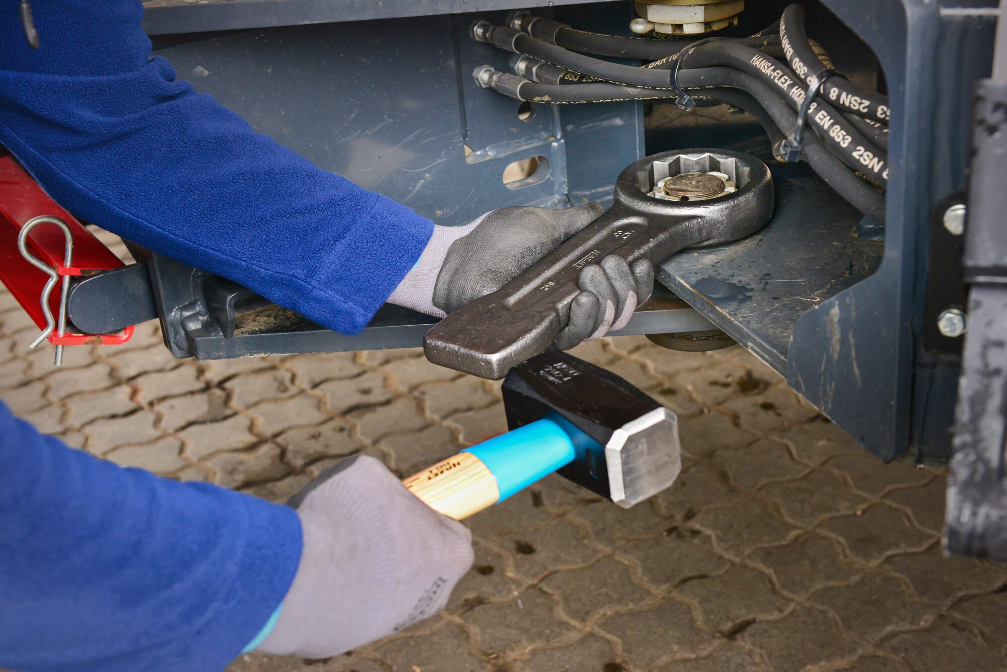 HAZET Schlag-Ringschlüssel 642-75 ∙ Außen Doppelsechskant Profil ∙ SW 75 mm Produktbild img2 L