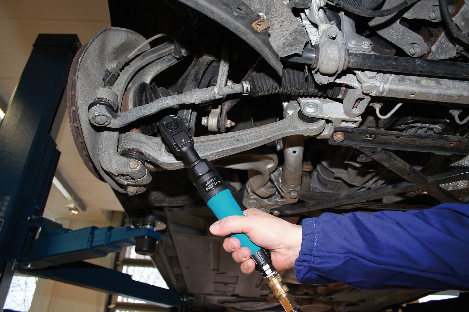 HAZET Hochleistungs-Ratschenschrauber 9022P-1 ∙ 1/2 Zoll (12,5 mm) Vierkant massiv ∙ Länge: 354,3 mm Produktbild img3 L