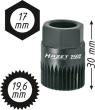 HAZET Keil(rippen)riemenscheibe-Adapter 2592 ∙ 17 mm Außen-Sechskant ∙ Vielzahn Profil ∙ SW 19,6 mm Produktbild img2 S