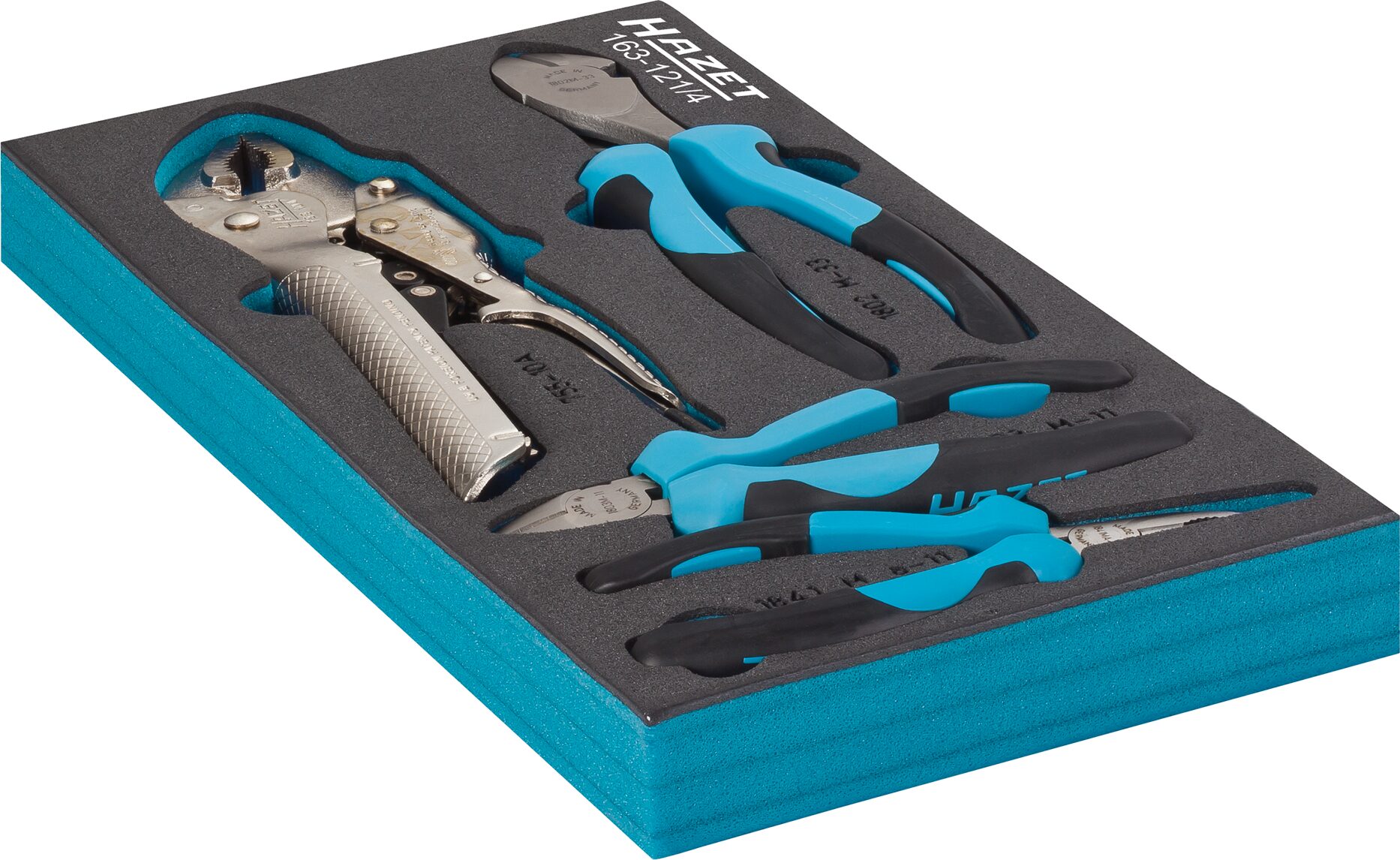 HAZET Zangen Satz 163-121/4 ∙ 4-teilig Produktbild img3 L
