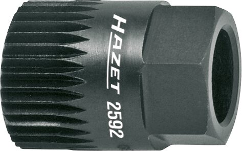 HAZET Keil(rippen)riemenscheibe-Adapter 2592 ∙ 17 mm Außen-Sechskant ∙ Vielzahn Profil ∙ SW 19,6 mm Produktbild img3 L