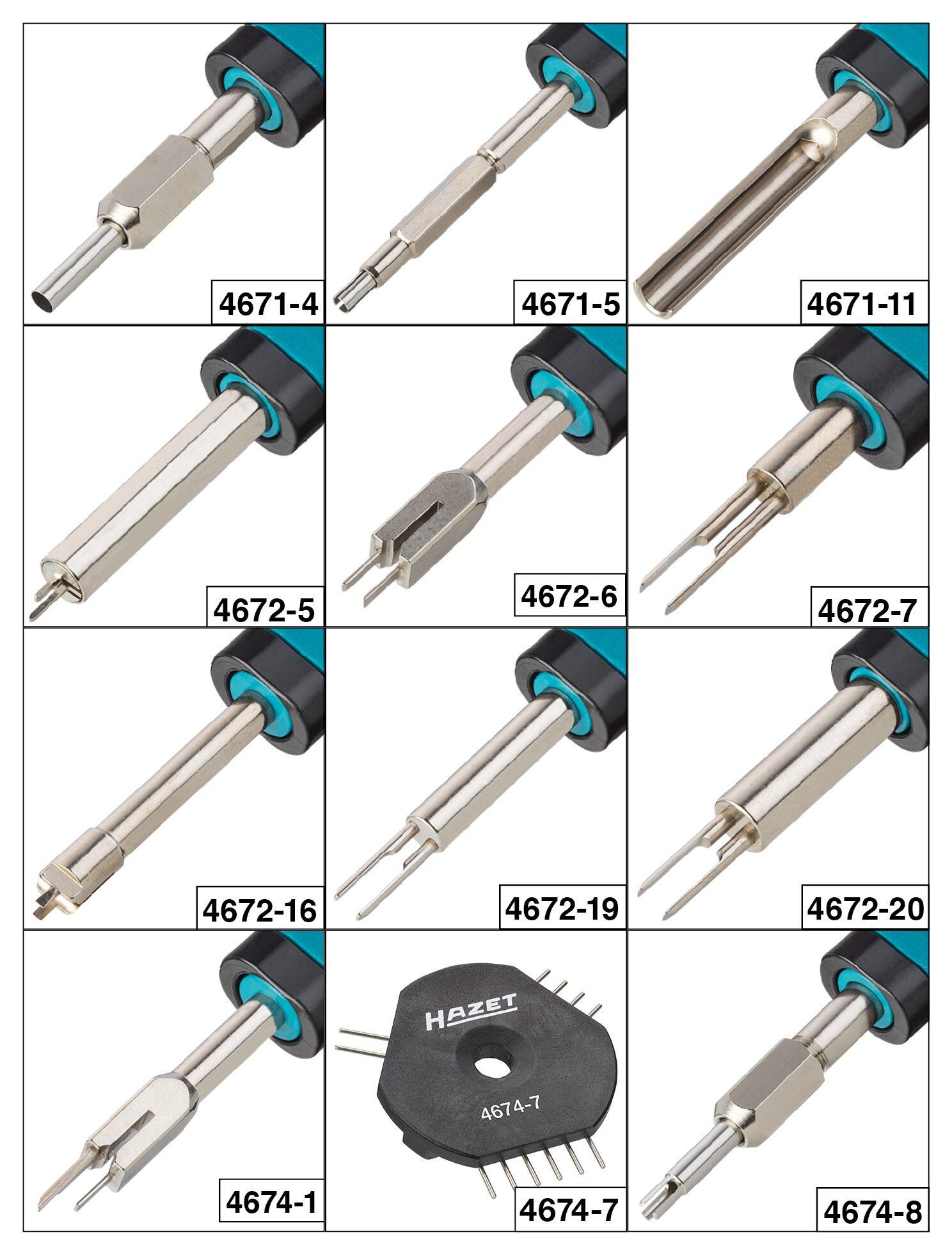 HAZET Kabelentriegeler Sortiment 4670-5/12 ∙ 12-teilig Produktbild img8 L