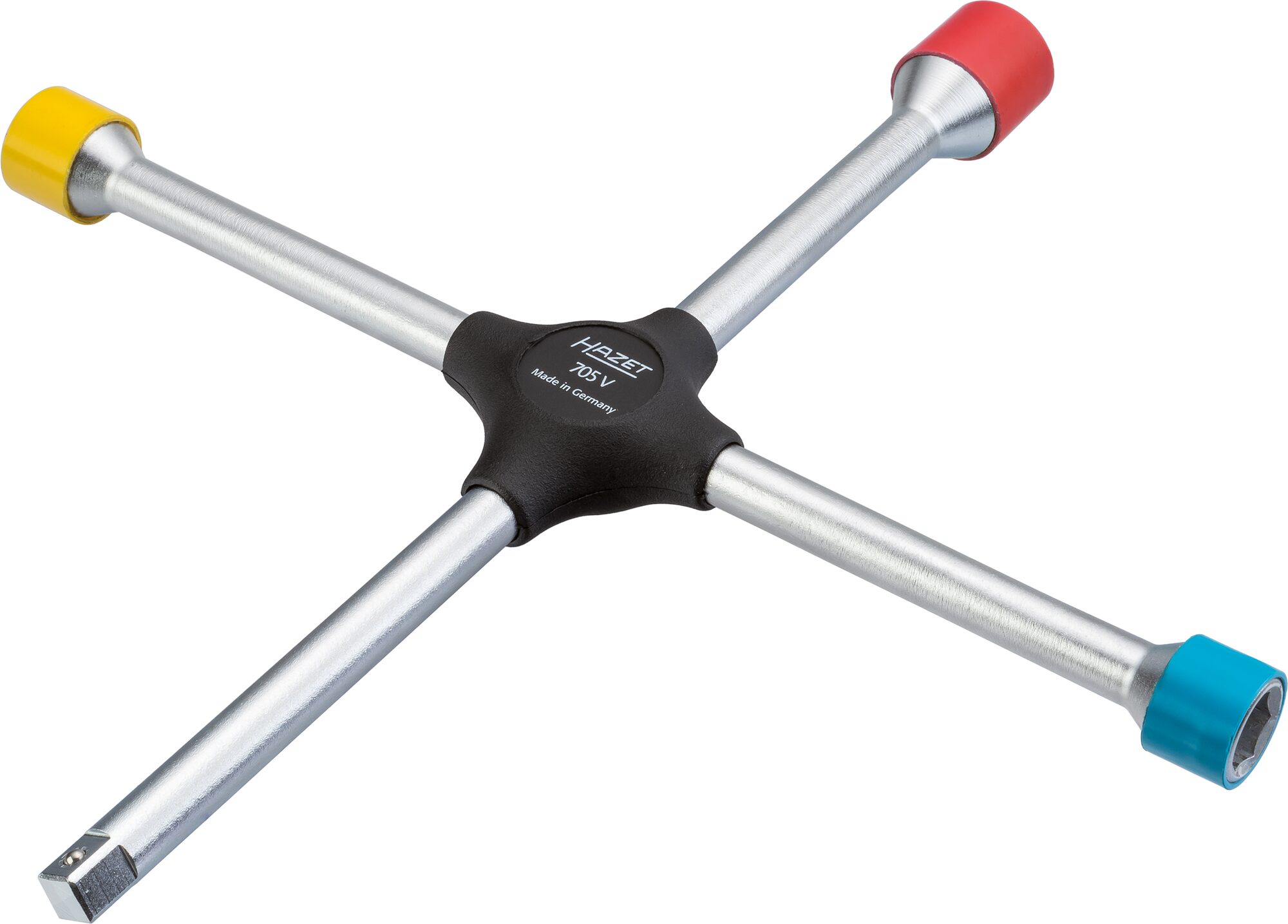 HAZET Kreuzschlüssel 705V ∙ Außen Sechskant Profil ∙ SW 17 x 19 x 21 x Außenvierkant 12,5 = 1/2 Zoll mm Produktbild img3 L