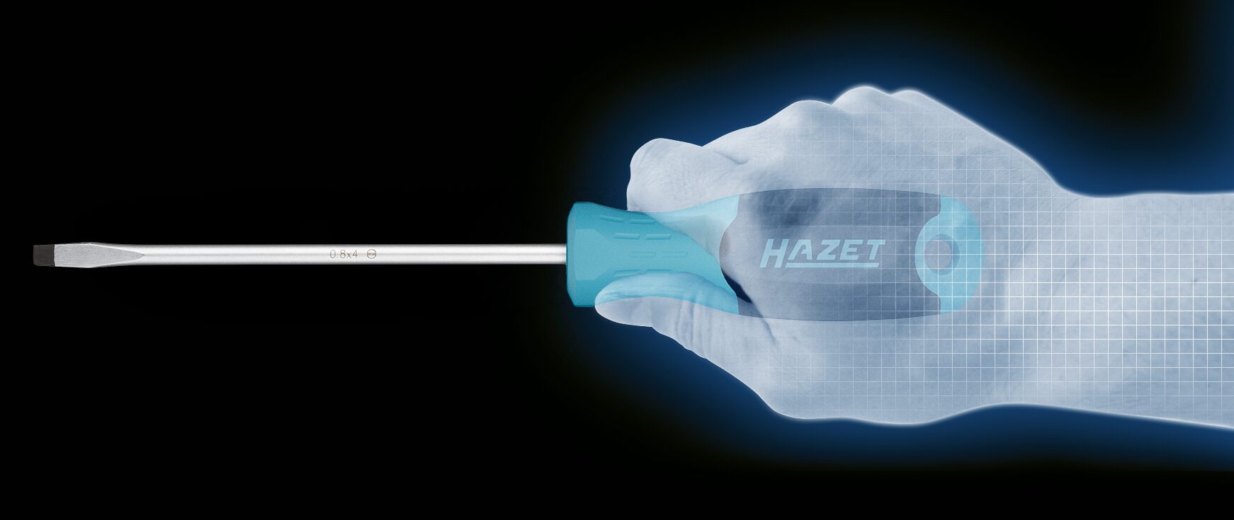 HAZET Steckgriff 811-UK ∙ 1/4 Zoll (6,3 mm) Vierkant massiv ∙ Länge: 110 mm Produktbild img3 L