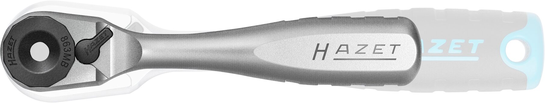 HAZET Umschaltknarre ∙ Vollstahl ∙ für Bits 863MB ∙ 1/4 Zoll (6,3 mm) Sechskant hohl ∙ Länge: 90 mm Produktbild img4 L