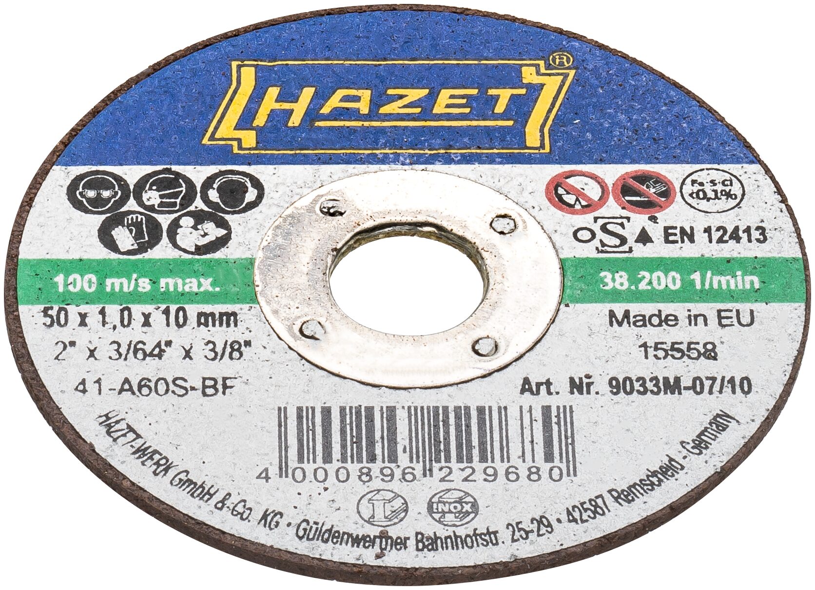 HAZET Trennscheiben ∙ ⌀ 50 mm 9033M-07/10 ∙ 10-teilig Produktbild img2 L
