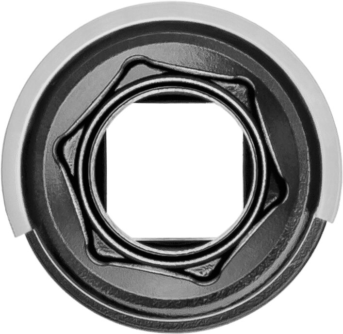 HAZET Schlag-, Maschinenschrauber Steckschlüsseleinsatz ∙ extralang 904SLG-19 ∙ 1/2 Zoll (12,5 mm) Vierkant hohl ∙ Außen Sechskant-Tractionsprofil ∙ SW 19 mm Produktbild img3 L