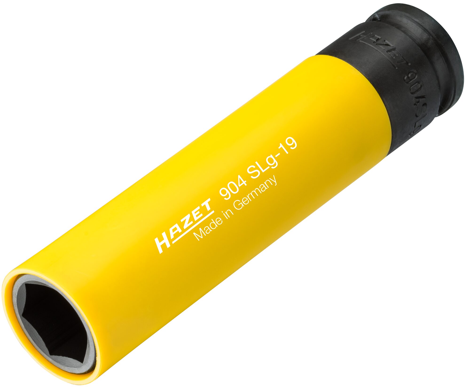 HAZET Schlag-, Maschinenschrauber Steckschlüsseleinsatz ∙ extralang 904SLG-19 ∙ 1/2 Zoll (12,5 mm) Vierkant hohl ∙ Außen Sechskant-Tractionsprofil ∙ SW 19 mm Produktbild img6 L
