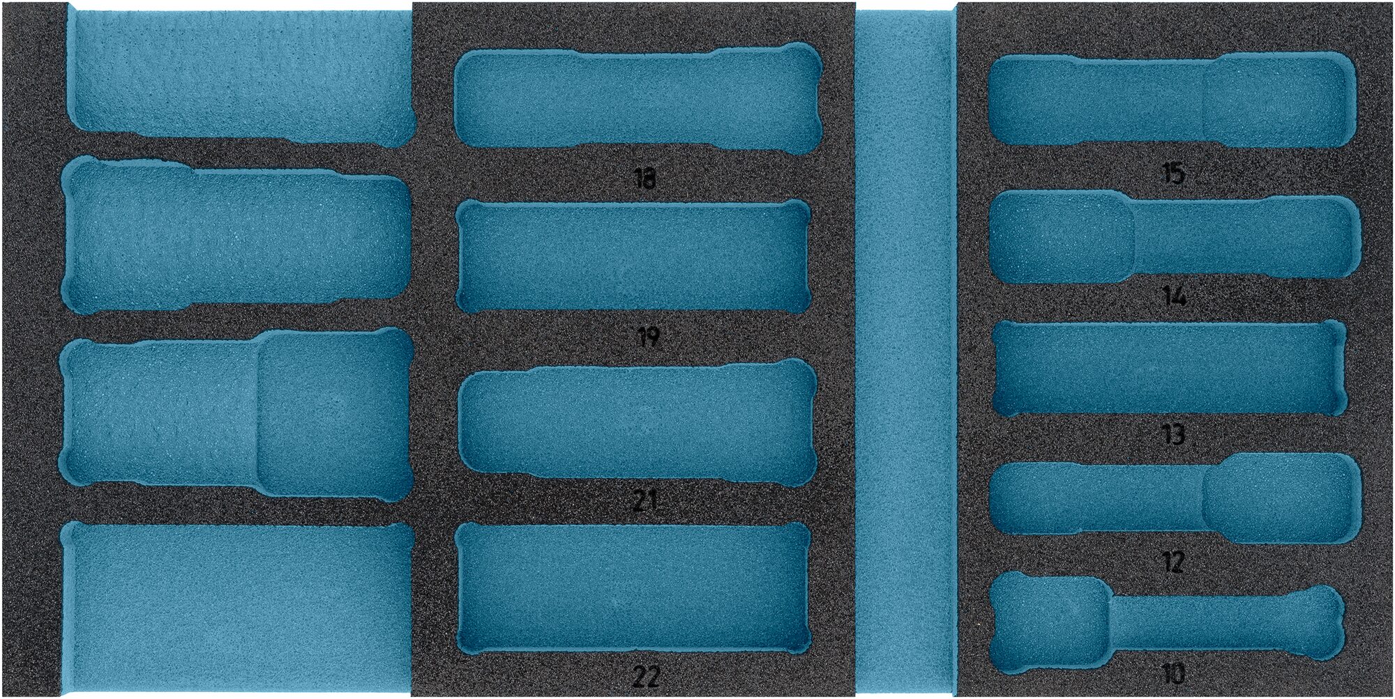 HAZET 2-Komponenten Weichschaumeinlage 163-459L ∙ L x B: 342 mm x 172 mm Produktbild img1 L