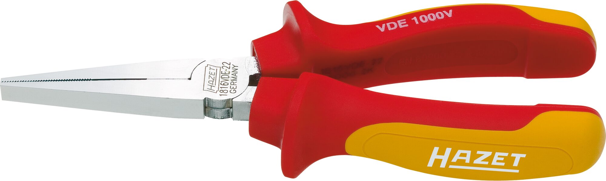 HAZET Flachzange ∙ schutzisoliert 1816VDE-22 ∙ Länge: 160 mm Produktbild img1 L