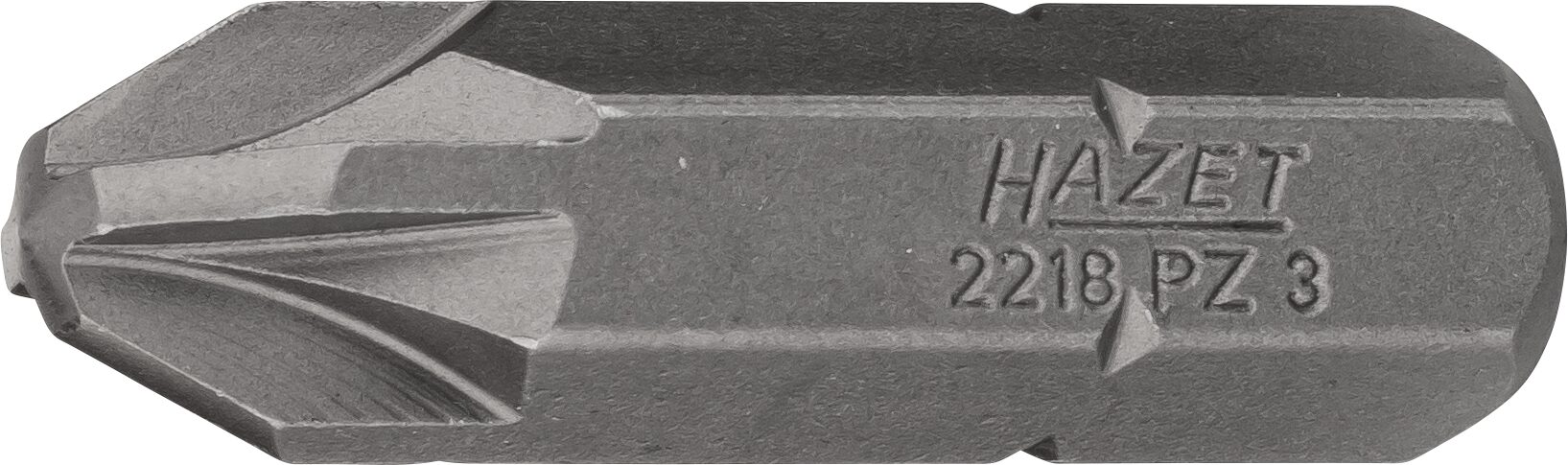 HAZET Bit 2218-PZ3 ∙ 5/16 Zoll (8 mm) Sechskant massiv ∙ Pozidriv Profil PZ ∙ SW PZ3 Produktbild img1 L