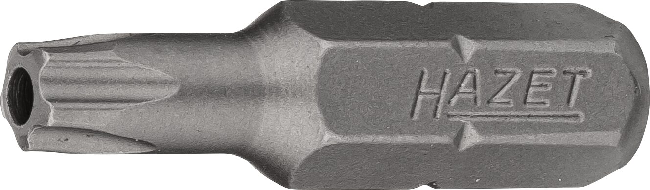 HAZET 5-Stern Bit 2225-25H ∙ 1/4 Zoll (6,3 mm) Sechskant massiv ∙ Innen 5-Stern Profil mit Zapfen ∙ SW 25H Produktbild img1 L