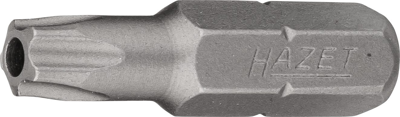 HAZET 5-Stern Bit 2225-27H ∙ 1/4 Zoll (6,3 mm) Sechskant massiv ∙ Innen 5-Stern Profil mit Zapfen ∙ SW 27H Produktbild img1 L