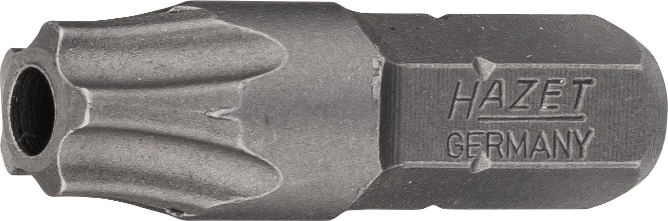 HAZET 5-Stern Bit 2225-40H ∙ 1/4 Zoll (6,3 mm) Sechskant massiv ∙ Innen 5-Stern Profil mit Zapfen ∙ SW 40H Produktbild img1 L