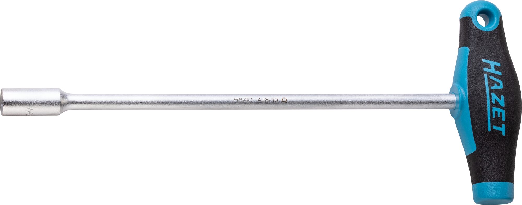 HAZET Steckschlüssel ∙ mit T-Griff 428-10 ∙ Außen Sechskant Profil ∙ SW 10 mm Produktbild img1 L