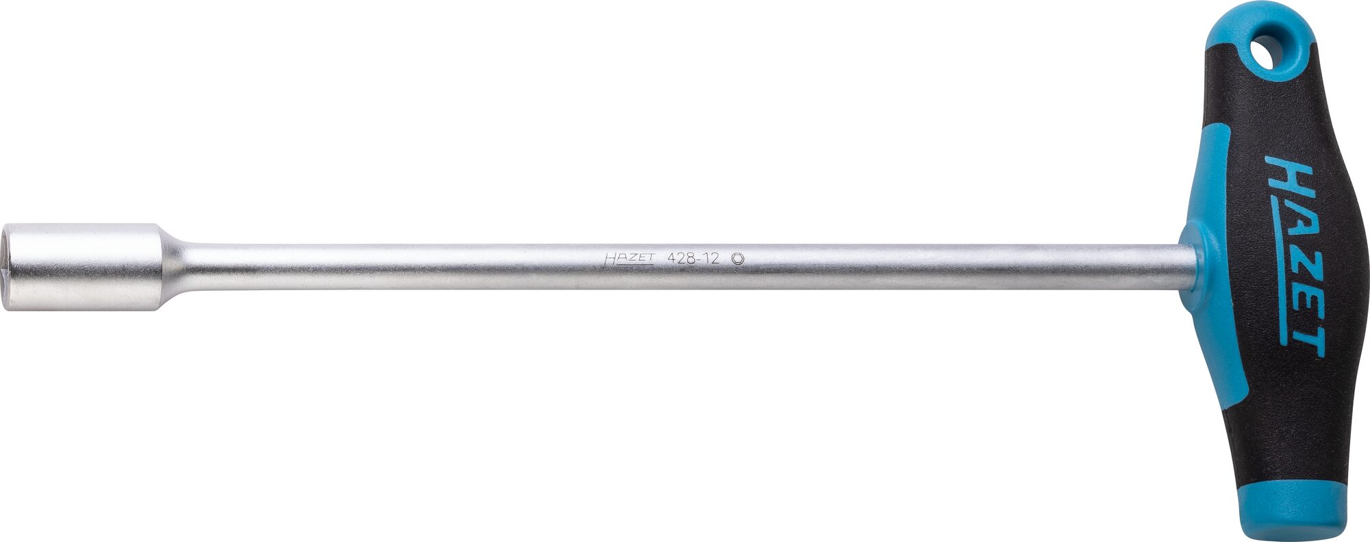 HAZET Steckschlüssel ∙ mit T-Griff 428-12 ∙ Außen Sechskant Profil ∙ SW 12 mm Produktbild img1 L