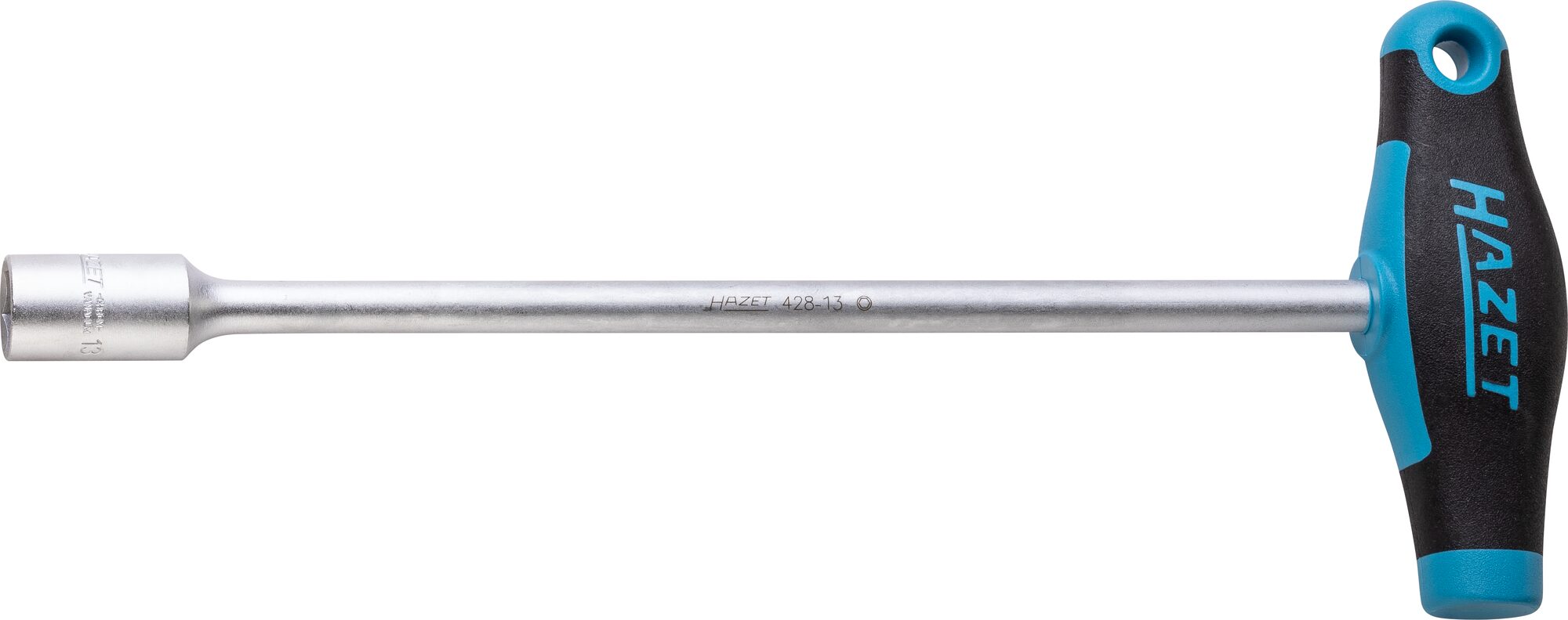 HAZET Steckschlüssel ∙ mit T-Griff 428-13 ∙ Außen Sechskant Profil ∙ SW 13 mm Produktbild img1 L