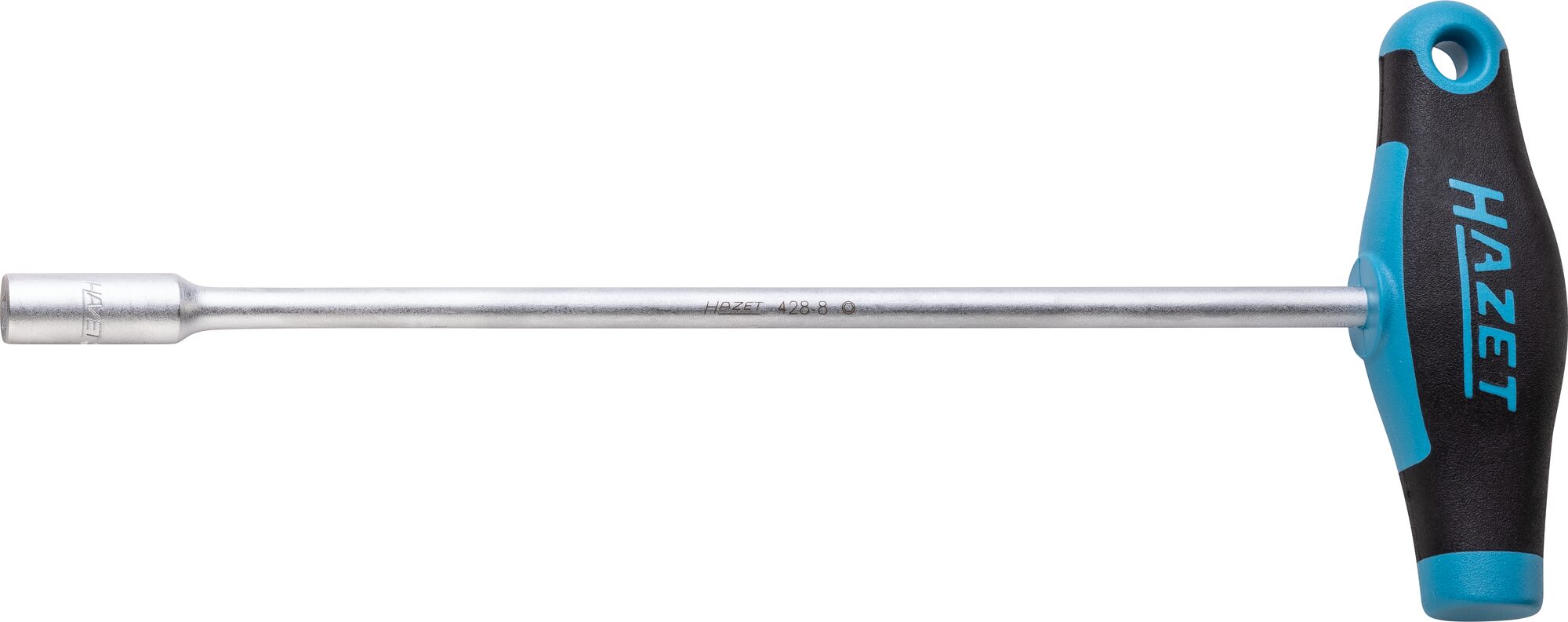 HAZET Steckschlüssel ∙ mit T-Griff 428-8 ∙ Außen Sechskant Profil ∙ SW 8 mm Produktbild img1 L