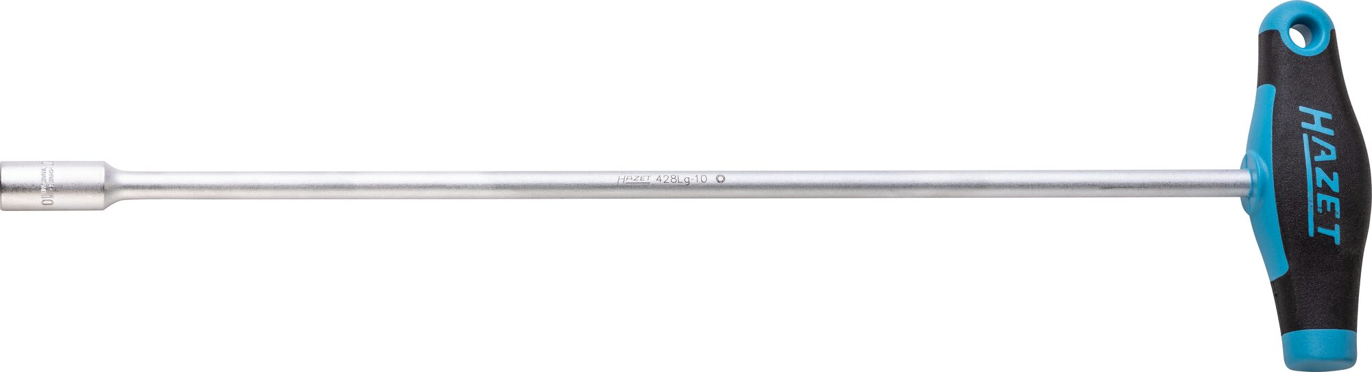 HAZET Steckschlüssel ∙ mit T-Griff 428LG-10 ∙ Außen Sechskant Profil ∙ SW 10 mm Produktbild img1 L