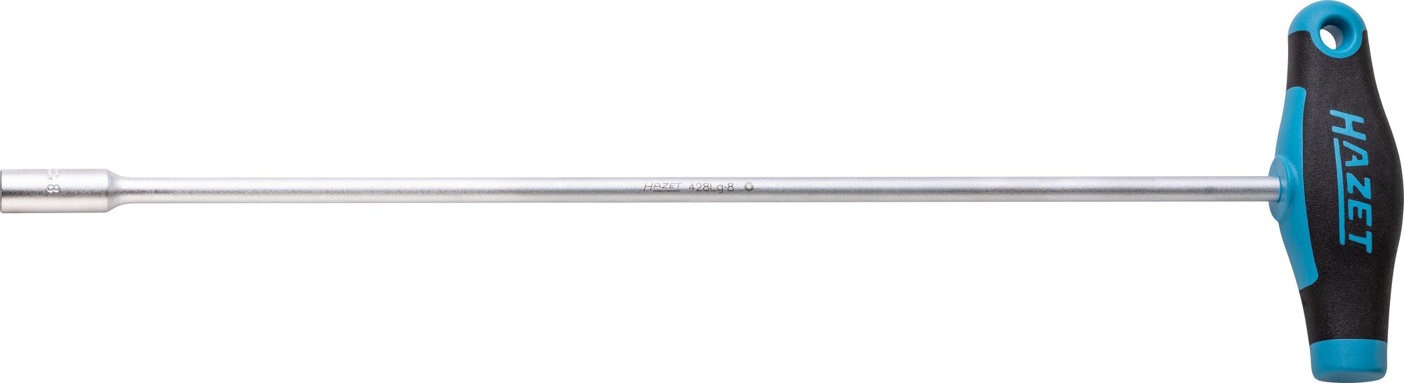 HAZET Steckschlüssel ∙ mit T-Griff 428LG-8 ∙ Außen Sechskant Profil ∙ SW 8 mm Produktbild img1 L