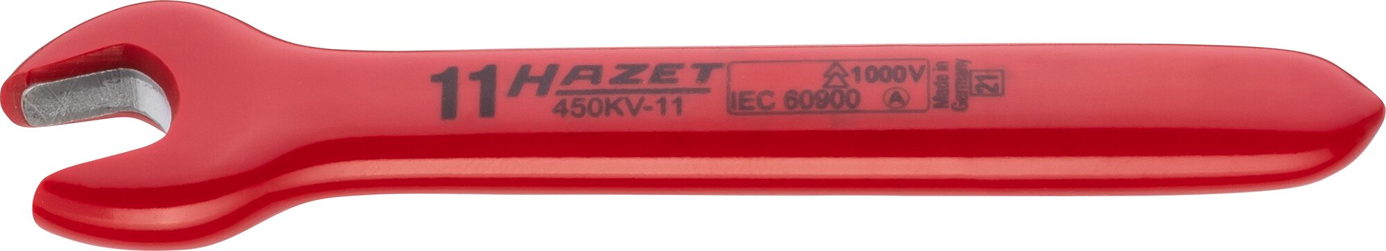 HAZET Einmaulschlüssel ∙ schutzisoliert 450KV-11 ∙ Außen Sechskant Profil ∙ SW 11 mm Produktbild img1 L