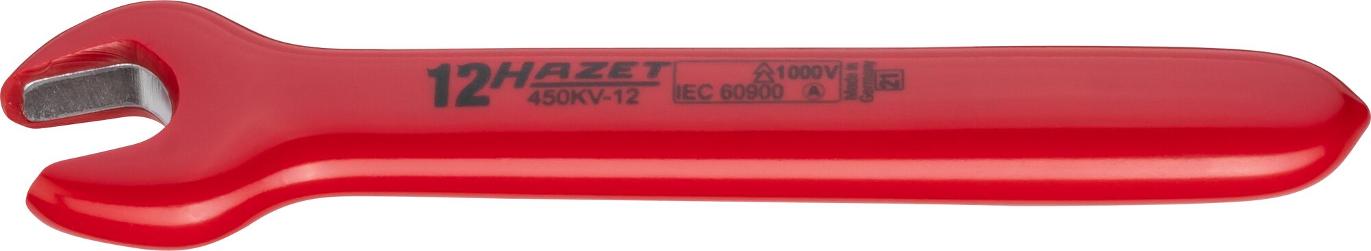 HAZET Einmaulschlüssel ∙ schutzisoliert 450KV-12 ∙ Außen Sechskant Profil ∙ SW 12 mm Produktbild img1 L